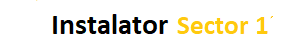 instalator sector 1
